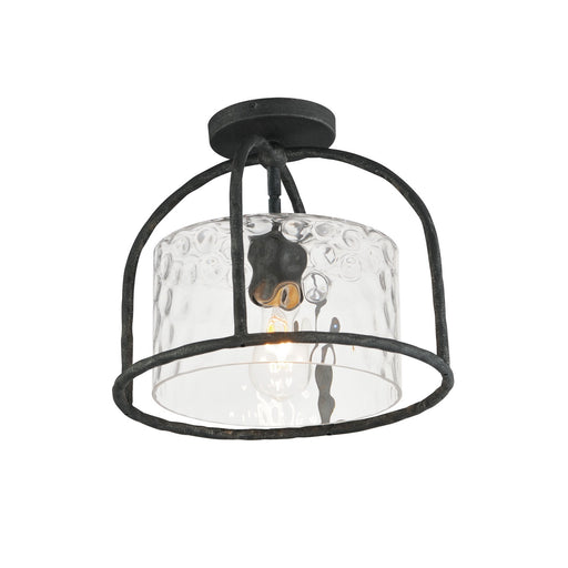Maxim - 31841WGBS - One Light Semi Flush - Pendant - Del Mar - Blacksmith
