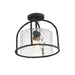 Maxim - 31841WGBS - One Light Semi Flush - Pendant - Del Mar - Blacksmith