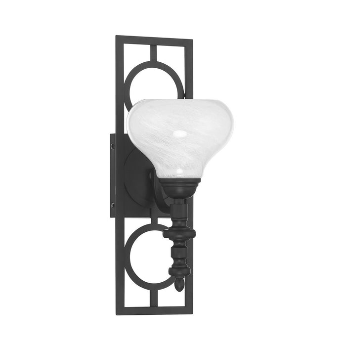 Savoy House - 9-1607-1-89 - One Light Wall Sconce - Allston - Matte Black