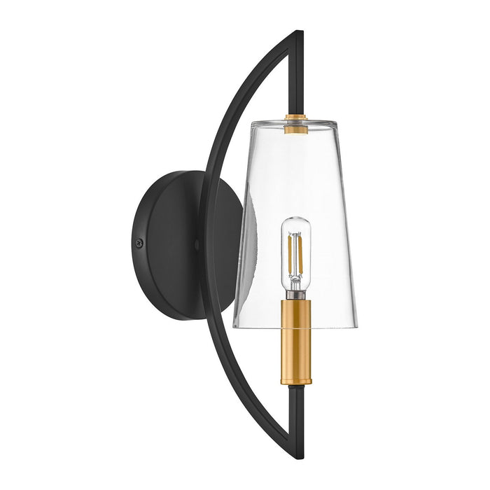 Savoy House - 9-7167-1-143 - One Light Wall Sconce - Hanley - Matte Black and Warm Brass