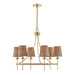 Savoy House - 1-3961-6-322 - Six Light Chandelier - Ashbury - Warm Brass
