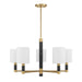Savoy House - 1-4606-5-322 - Five Light Chandelier - Conrad - Warm Brass