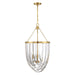 Savoy House - 3-2999-3-322 - Three Light Pendant - Jennings - Warm Brass
