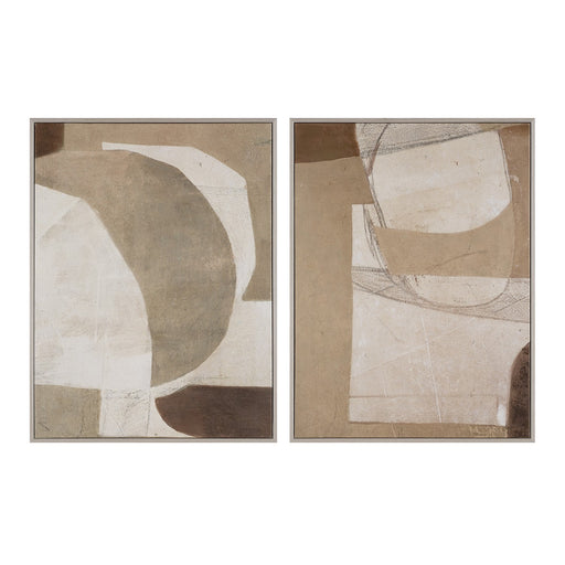 Renwil - OL2246 - Canvas Art - Alcea - Light Walnut