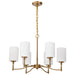 Nuvo Lighting - 60-8206 - Six Light Chandelier - Liam - Burnished Brass