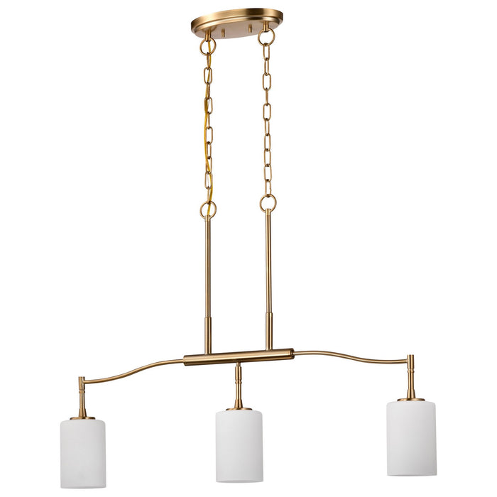 Nuvo Lighting - 60-8208 - Three Light Pendant - Liam - Burnished Brass