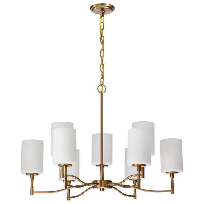 Nuvo Lighting - 60-8209 - Nine Light Chandelier - Liam - Burnished Brass