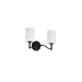 Nuvo Lighting - 60-8212 - Two Light Vanity - Liam - Matte Black