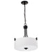 Nuvo Lighting - 60-8214 - Three Light Pendant - Liam - Matte Black
