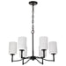 Nuvo Lighting - 60-8216 - Six Light Chandelier - Liam - Matte Black
