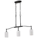 Nuvo Lighting - 60-8218 - Three Light Pendant - Liam - Matte Black