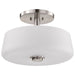 Nuvo Lighting - 60-8229 - Three Light Semi-Flush Mount - Lune - Brushed Nickel