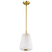 Nuvo Lighting - 60-8237 - One Light Mini Pendant - Lune - Vintage Brass