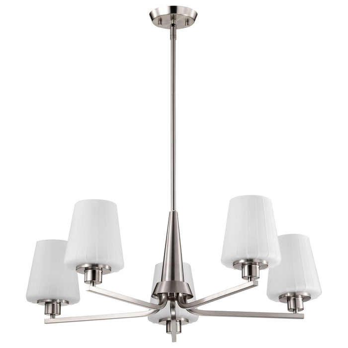 Nuvo Lighting - 60-8225 - Five Light Chandelier - Lune - Brushed Nickel