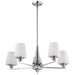 Nuvo Lighting - 60-8225 - Five Light Chandelier - Lune - Brushed Nickel