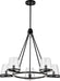 Nuvo Lighting - 60-8258 - Five Light Chandelier - Valentine - Black