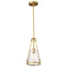 Nuvo Lighting - 60-8265 - One Light Pendant - Valentine - Vintage Brass