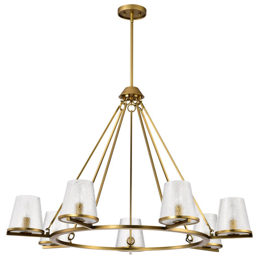 Nuvo Lighting - 60-8269 - Seven Light Chandelier - Valentine - Vintage Brass
