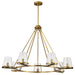 Nuvo Lighting - 60-8269 - Seven Light Chandelier - Valentine - Vintage Brass