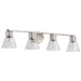 Nuvo Lighting - 60-8334 - Four Light Vanity - Gianna - Brushed Nickel