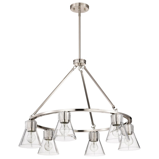 Nuvo Lighting - 60-8335 - Six Light Chandelier - Gianna - Brushed Nickel
