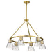 Nuvo Lighting - 60-8345 - Six Light Chandelier - Gianna - Vintage Brass