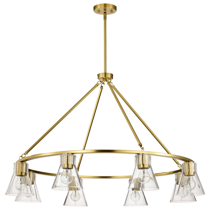 Nuvo Lighting - 60-8346 - Eight Light Chandelier - Gianna - Vintage Brass