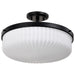 Nuvo Lighting - 60-8647 - Three Light Semi-Flush Mount - Solara - Matte Black