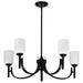 Nuvo Lighting - 60-8650 - Five Light Chandelier - Solara - Matte Black