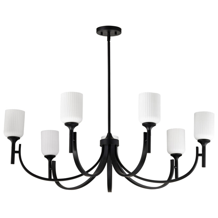 Nuvo Lighting - 60-8651 - Seven Light Chandelier - Solara - Matte Black