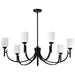 Nuvo Lighting - 60-8651 - Seven Light Chandelier - Solara - Matte Black