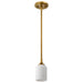 Nuvo Lighting - 60-8665 - One Light Mini Pendant - Solara - Natural Brass