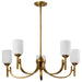 Nuvo Lighting - 60-8670 - Five Light Chandelier - Solara - Natural Brass
