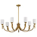 Nuvo Lighting - 60-8671 - Seven Light Chandelier - Solara - Natural Brass