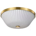 Nuvo Lighting - 60-8725 - Three Light Flush Mount - Royale - Burnished Brass