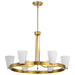 Nuvo Lighting - 60-8726 - Five Light Chandelier - Royale - Burnished Brass