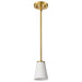 Nuvo Lighting - 60-8727 - One Light Mini Pendant - Royale - Burnished Brass