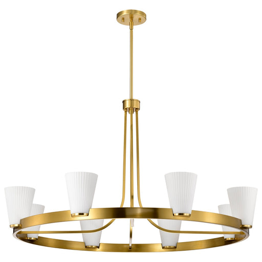 Nuvo Lighting - 60-8729 - Eight Light Chandelier - Royale - Burnished Brass