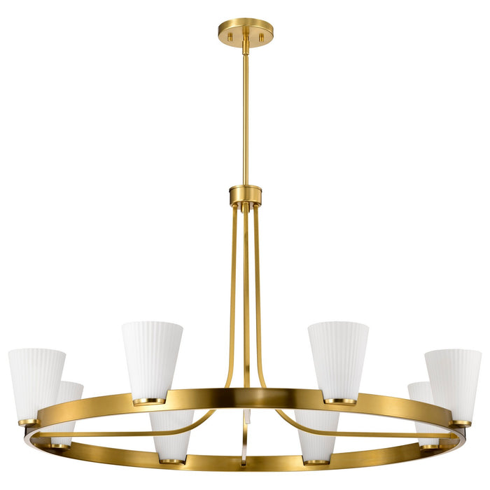 Nuvo Lighting - 60-8729 - Eight Light Chandelier - Royale - Burnished Brass