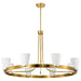 Nuvo Lighting - 60-8729 - Eight Light Chandelier - Royale - Burnished Brass