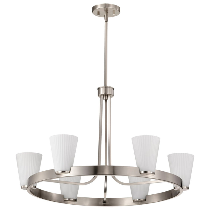 Nuvo Lighting - 60-8736 - Five Light Chandelier - Royale - Brushed Nickel