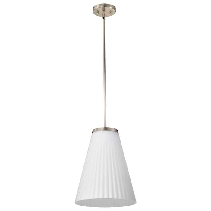 Nuvo Lighting - 60-8738 - One Light Pendant - Royale - Brushed Nickel