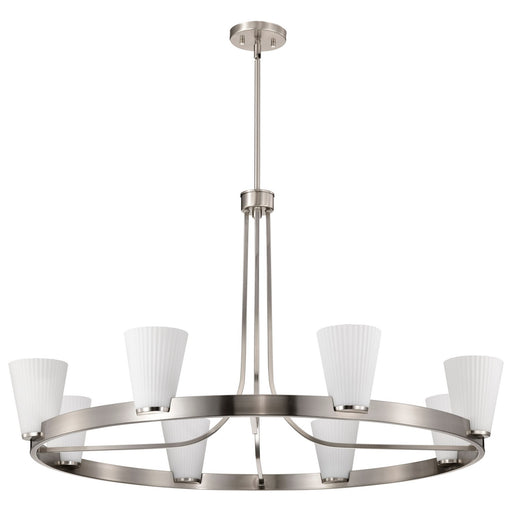 Nuvo Lighting - 60-8739 - Eight Light Chandelier - Royale - Brushed Nickel
