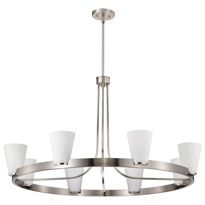 Nuvo Lighting - 60-8739 - Eight Light Chandelier - Royale - Brushed Nickel