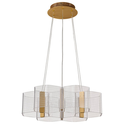 Nuvo Lighting - 62-2403 - LED Chandelier - Kenzo - Polished Anodized Bronze