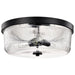 Nuvo Lighting - 60-8609 - Three Light Flush Mount - Grayson - Matte Black