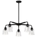 Nuvo Lighting - 60-8611 - Five Light Chandelier - Grayson - Matte Black