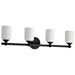 Nuvo Lighting - 60-8644 - Four Light Vanity - Solara - Matte Black