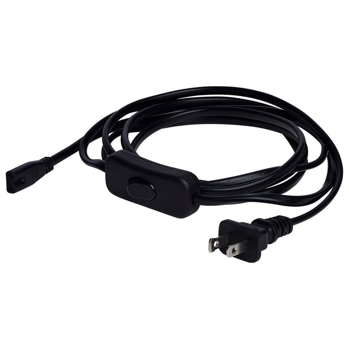 Nuvo Lighting - 63-461 - 8Ft Line Switch & Power Cord - Black