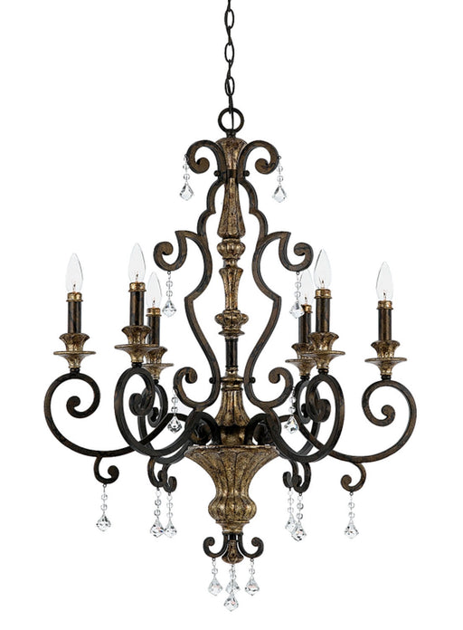 Quoizel - MQ5006HL - Six Light Chandelier - Marquette - Heirloom